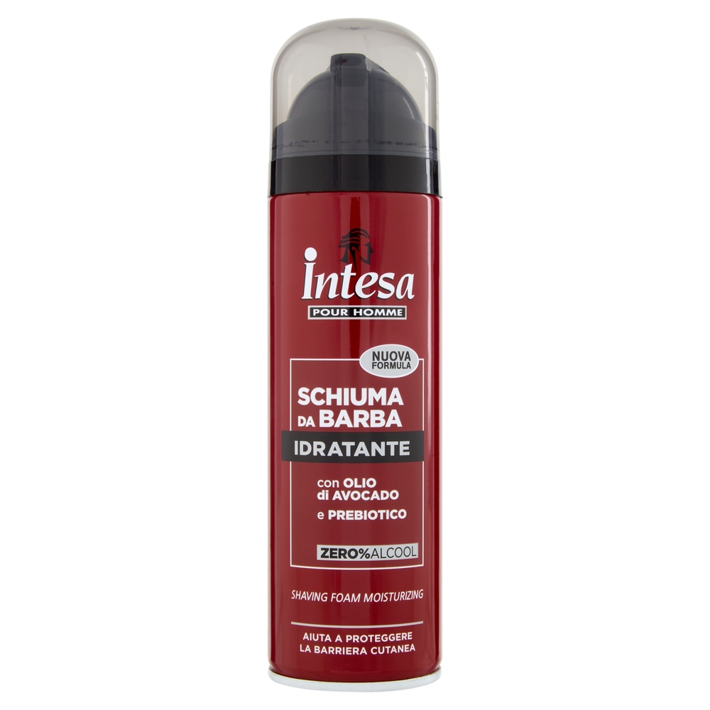 Intesa Pour Homme Schiuma da Barba Idratante con Olio di Avocado e Prebiotico 300 mL